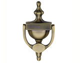 Heritage Brass Reeded Urn Knocker (195mm), Antique Brass - RR912 195-AT